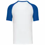 Baseball - Tweekleurig T-shirt, white / royal blue — productfoto 56