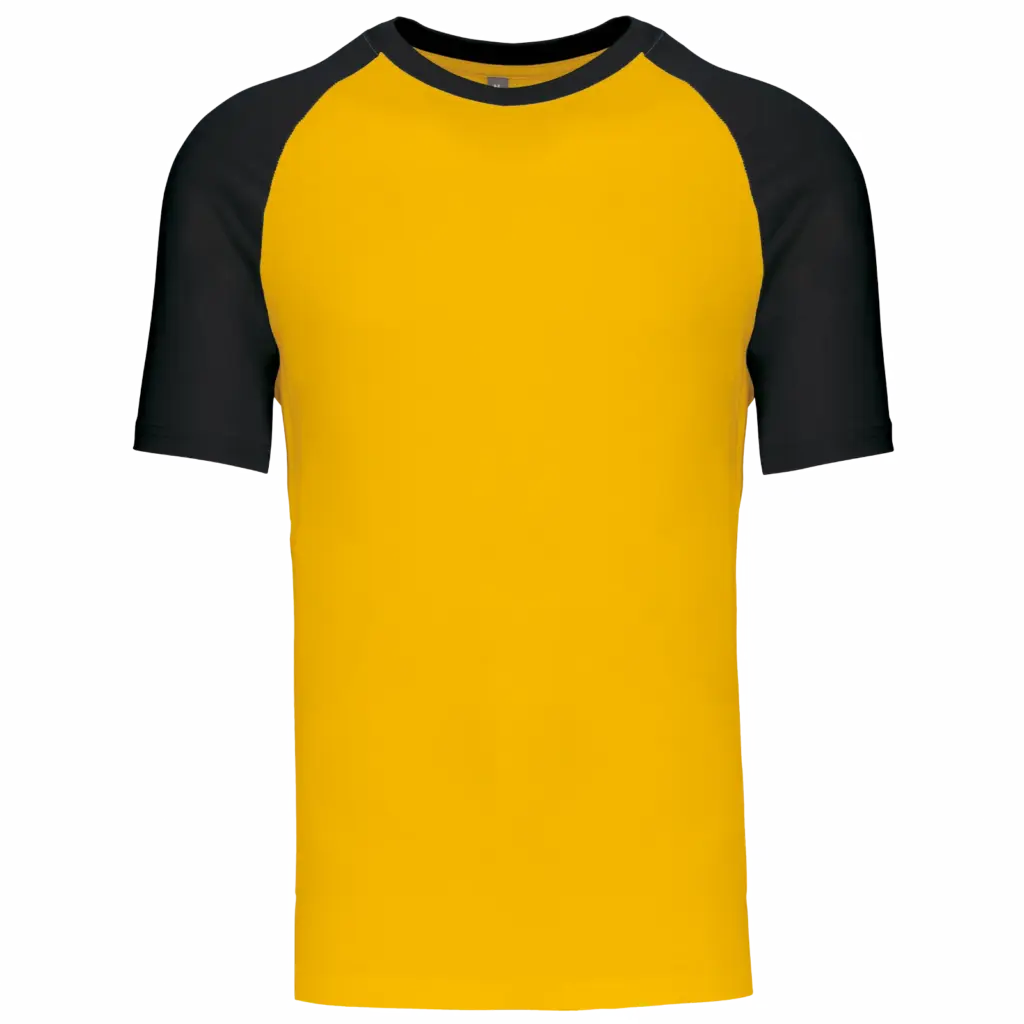 Baseball - Tweekleurig T-shirt, yellow / black — productfoto 58