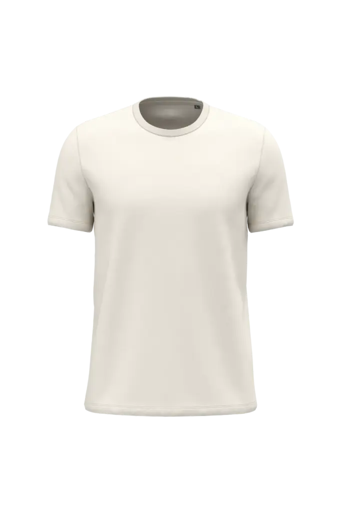 K350 - Uniseks T-shirt korte mouwen ronde hals, coconut milk — productfoto 2