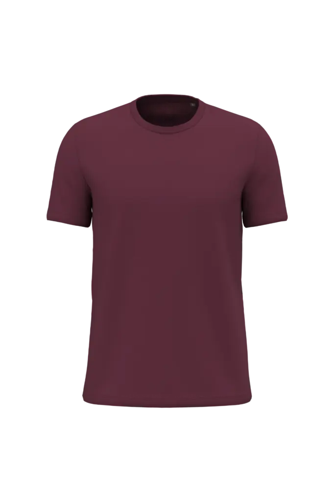 K350 - Uniseks T-shirt korte mouwen ronde hals, wine — productfoto 13