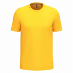 T-shirt ronde hals korte mouwen, yellow — productfoto 69