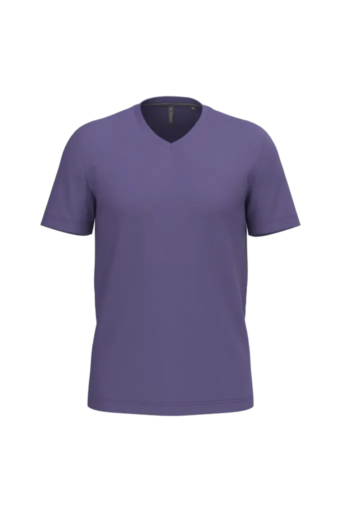 T-shirt V-hals korte mouwen, purple — productfoto 51