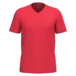 T-shirt V-hals korte mouwen, red — productfoto 52