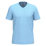 T-shirt V-hals korte mouwen, sky blue — productfoto 54