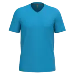 T-shirt V-hals korte mouwen, tropical blue — productfoto 55