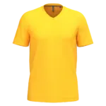 T-shirt V-hals korte mouwen, yellow — productfoto 58