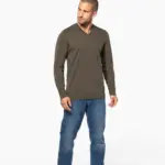 T-shirt V-hals lange mouwen — productfoto 5