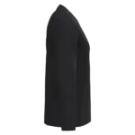 PS_K358-S_BLACK - Hidalgo-werbeartikel T-shirt V-hals lange mouwen — productfoto 10