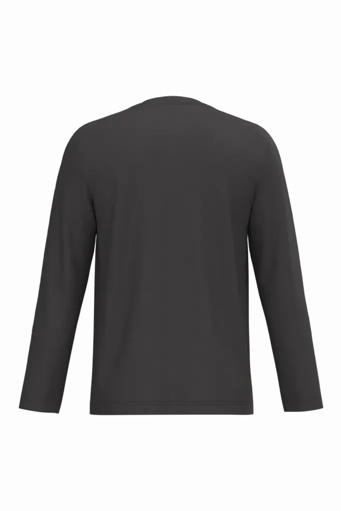 PS_K358-B_DARKGREY - Hidalgo-werbeartikel T-shirt V-hals lange mouwen — productfoto 18