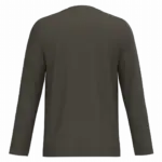 PS_K358-B_DARKKHAKI - Hidalgo-werbeartikel T-shirt V-hals lange mouwen — productfoto 21