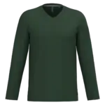 PS_K358_FORESTGREEN - Hidalgo-werbeartikel T-shirt V-hals lange mouwen — productfoto 23