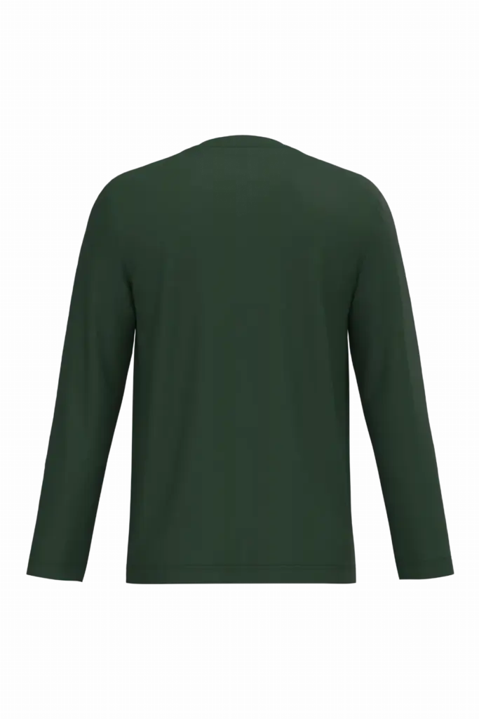 PS_K358-B_FORESTGREEN - Hidalgo-werbeartikel T-shirt V-hals lange mouwen — productfoto 24