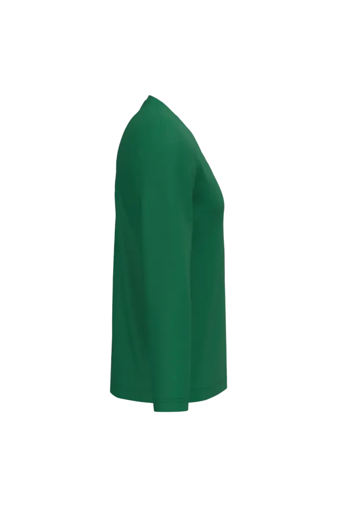 PS_K358-S_KELLYGREEN - Hidalgo-werbeartikel T-shirt V-hals lange mouwen — productfoto 28