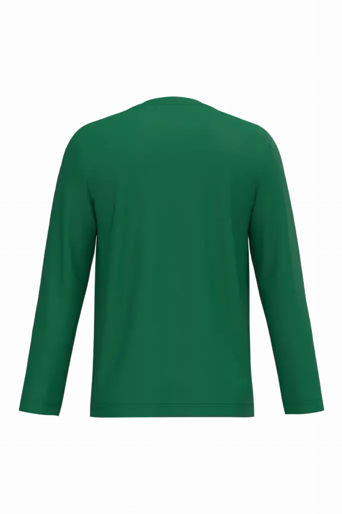 PS_K358-B_KELLYGREEN - Hidalgo-werbeartikel T-shirt V-hals lange mouwen — productfoto 30