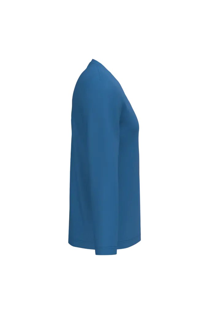 PS_K358-S_LIGHTROYALBLUE - Hidalgo-werbeartikel T-shirt V-hals lange mouwen — productfoto 31
