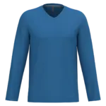 PS_K358_LIGHTROYALBLUE - Hidalgo-werbeartikel T-shirt V-hals lange mouwen — productfoto 32