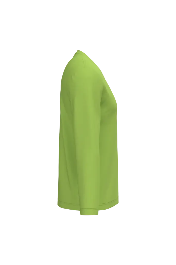 PS_K358-S_LIME - Hidalgo-werbeartikel T-shirt V-hals lange mouwen — productfoto 37