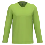 PS_K358_LIME - Hidalgo-werbeartikel T-shirt V-hals lange mouwen — productfoto 38