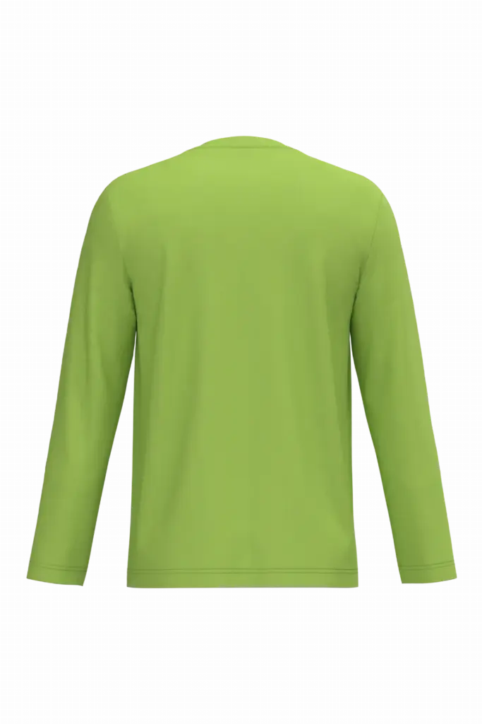 PS_K358-B_LIME - Hidalgo-werbeartikel T-shirt V-hals lange mouwen — productfoto 39