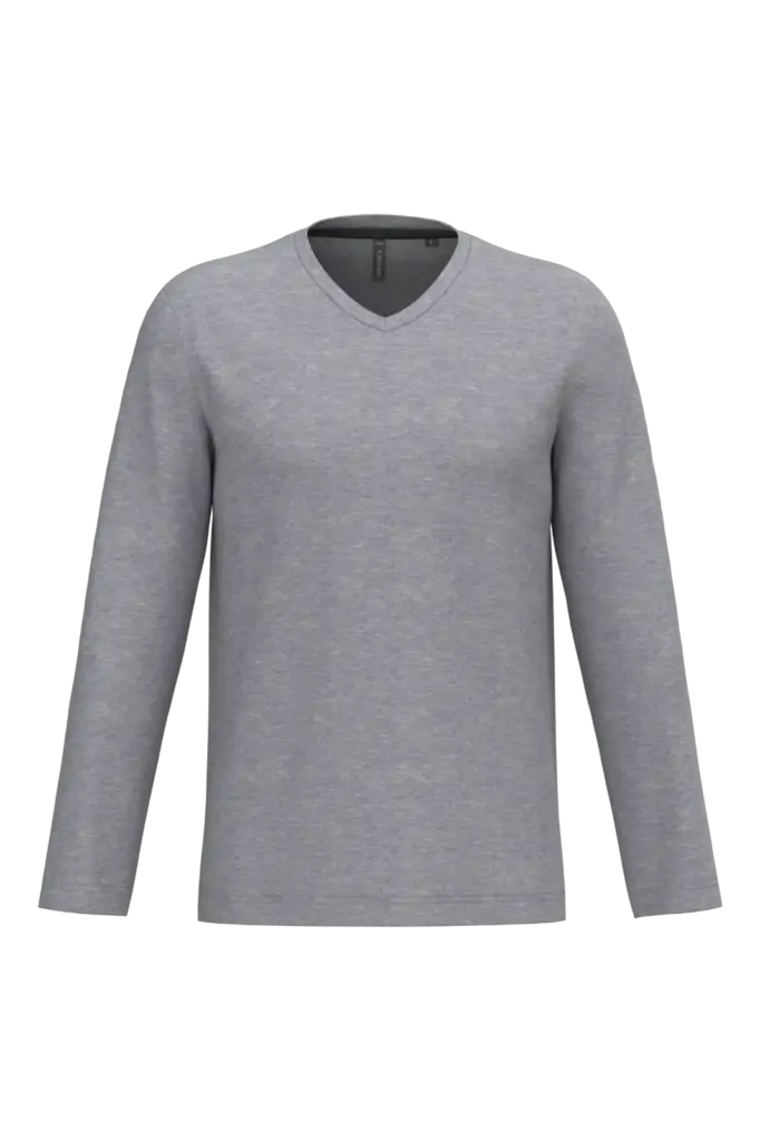 Custom V-Neck Long Sleeve K358 Combed Cotton Uniform M — product photo 43