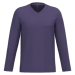 Custom V-Neck Long Sleeve K358 Combed Cotton Uniform M — product photo 44