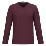 Custom V-Neck Long Sleeve K358 Combed Cotton Uniform M — product photo 50