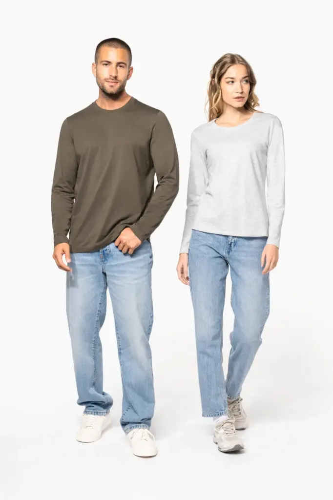 T-shirt ronde hals lange mouwen — productfoto 7