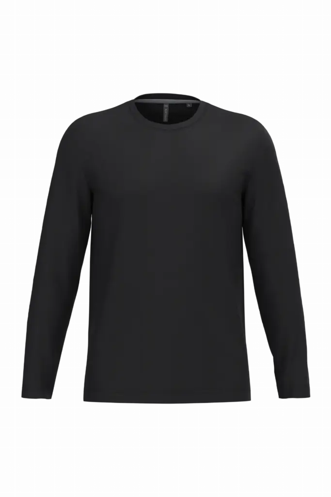 T-shirt ronde hals lange mouwen — productfoto 14