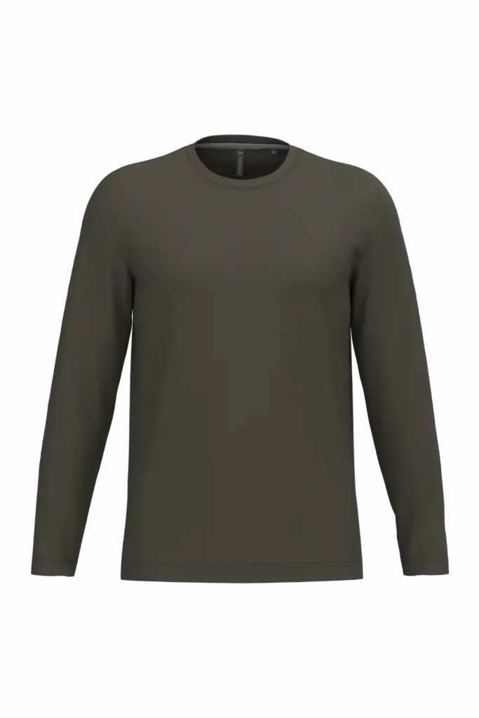 T-shirt ronde hals lange mouwen — productfoto 23