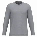 PS_K359_OXFORDGREY - Hidalgo Langarmshirt bedrucken K359 Rundhals Baumwolle S-4XL — Produktfoto 45