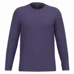 PS_K359_PURPLE - Hidalgo Langarmshirt bedrucken K359 Rundhals Baumwolle S-4XL — Produktfoto 46