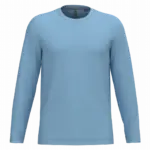 PS_K359_SKYBLUE - Hidalgo Langarmshirt bedrucken K359 Rundhals Baumwolle S-4XL — Produktfoto 49