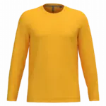 PS_K359_YELLOW - Hidalgo Langarmshirt bedrucken K359 Rundhals Baumwolle S-4XL — Produktfoto 53