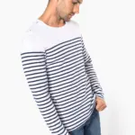 K366-03_2025 - Hidalgo-werbeartikel Gestreept heren-T-shirt lange mouwen — productfoto 6