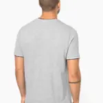Heren-T-shirt piqué V-hals — productfoto 2