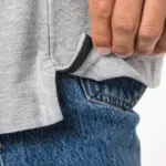 Heren-T-shirt piqué V-hals — productfoto 6