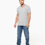 Heren-T-shirt piqué V-hals — productfoto 7