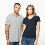 Heren-T-shirt piqué V-hals — productfoto 12