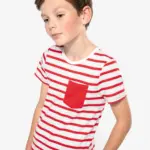 Gestreept T-shirt met borstzakje kids — productfoto 3