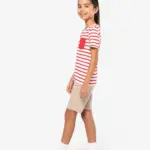 Gestreept T-shirt met borstzakje kids — productfoto 8