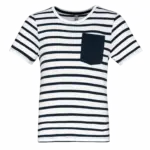 Gestreept T-shirt met borstzakje kids — productfoto 15