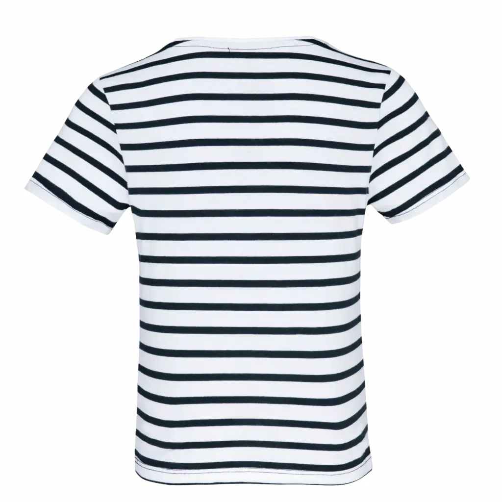 Gestreept T-shirt met borstzakje kids — productfoto 16