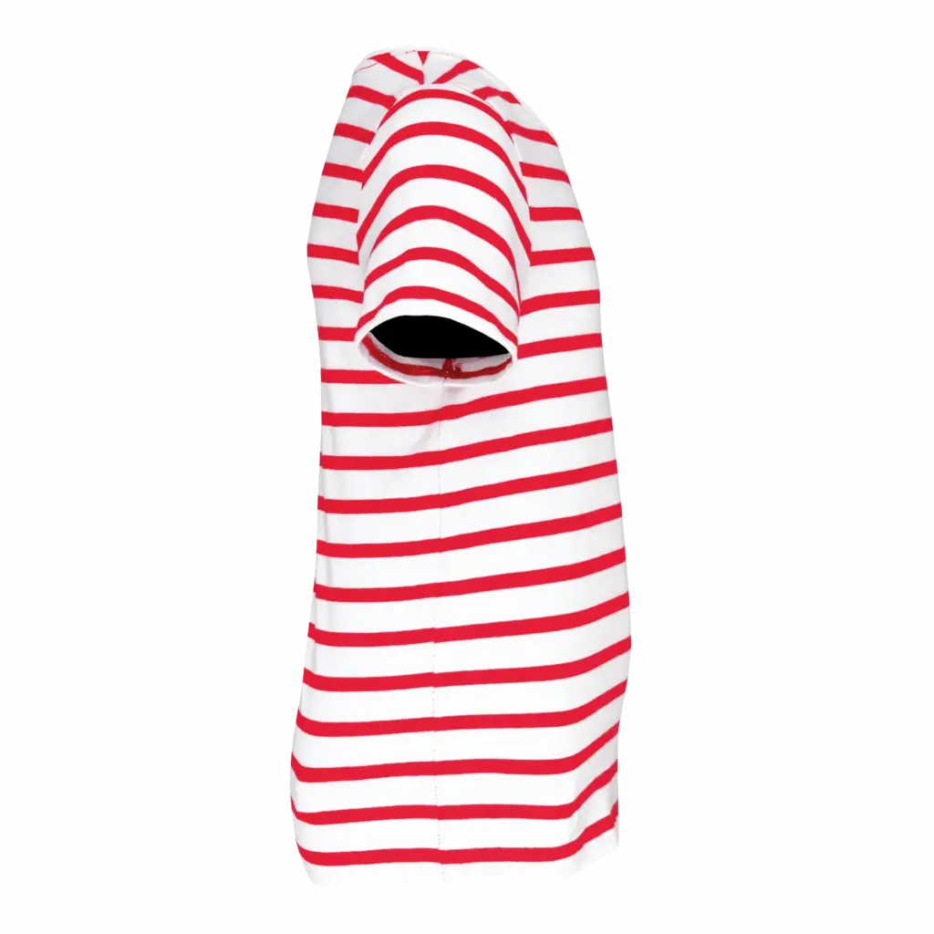 Gestreept T-shirt met borstzakje kids, white / red stripe — productfoto 17