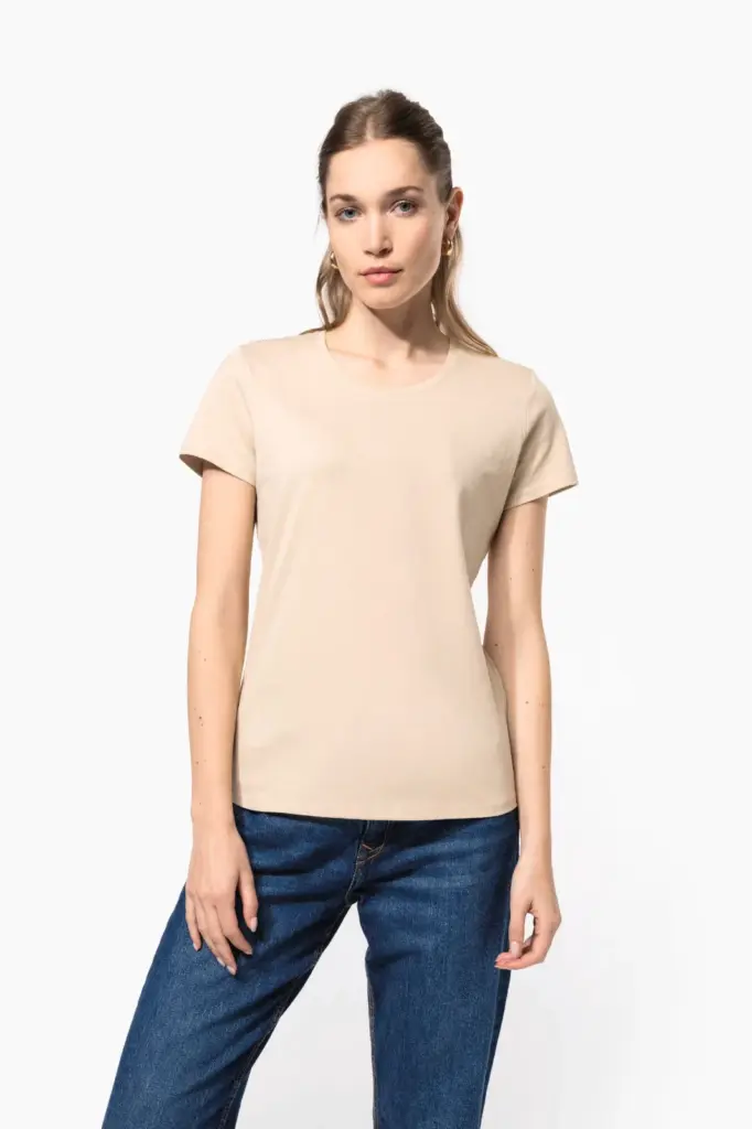 Dames T-shirt ronde hals korte mouwen