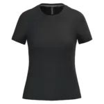 Dames T-shirt ronde hals korte mouwen, black — productfoto 11