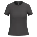 Dames T-shirt ronde hals korte mouwen, dark grey — productfoto 17