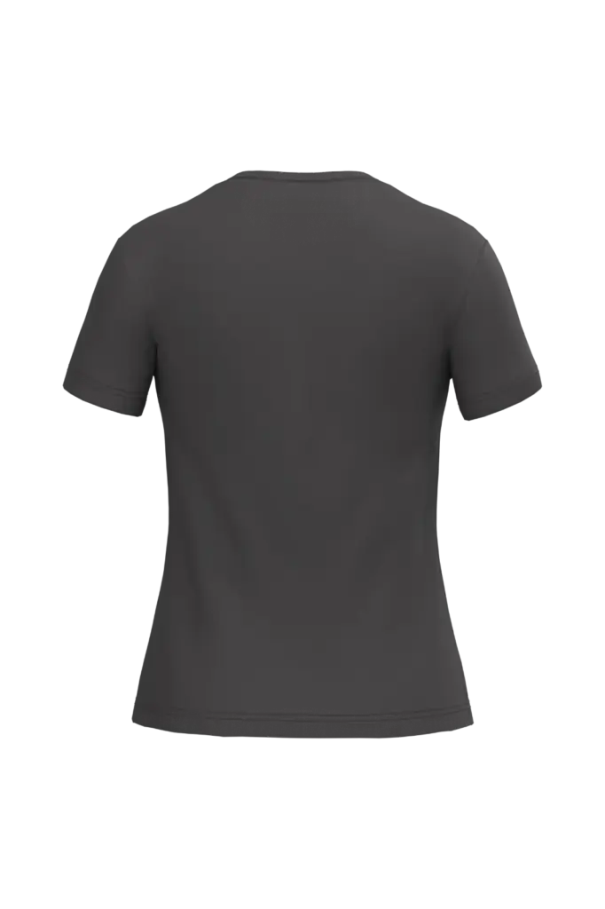 Dames T-shirt ronde hals korte mouwen, dark grey — productfoto 18