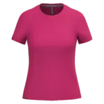 Dames T-shirt ronde hals korte mouwen, fuchsia — productfoto 26