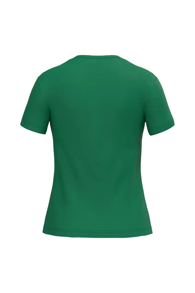 Dames T-shirt ronde hals korte mouwen, kelly green — productfoto 30