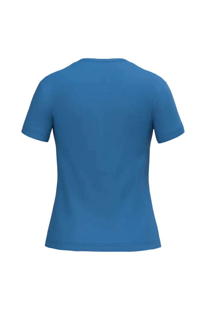 Dames T-shirt ronde hals korte mouwen, light royal blue — productfoto 33
